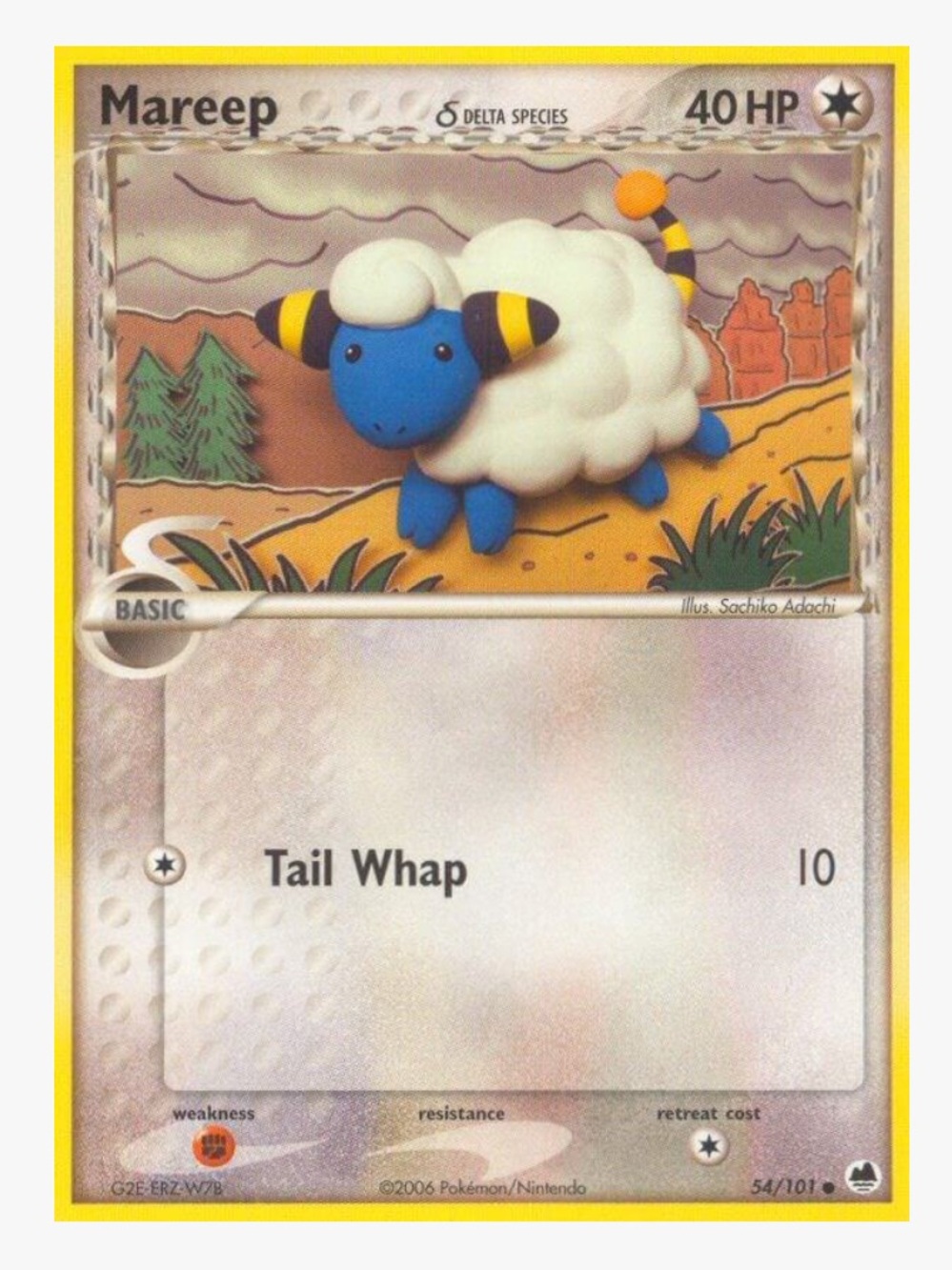 Mareep (Delta Species) EX Dragon Frontiers Pokemon Trading Card